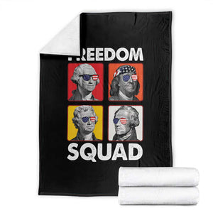 Freedom Squad Founding Fathers Throw Blanket American Revolution 4th of July