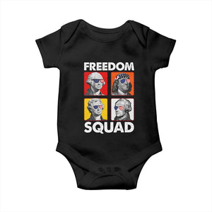 Freedom Squad Founding Fathers Baby Onesie American Revolution 4th of July