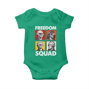 Freedom Squad Founding Fathers Baby Onesie American Revolution 4th of July
