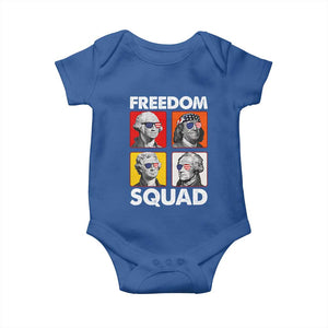 Freedom Squad Founding Fathers Baby Onesie American Revolution 4th of July