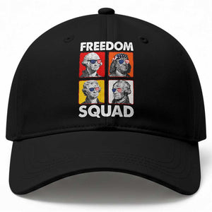 Freedom Squad Founding Fathers Baseball Cap American Revolution 4th of July