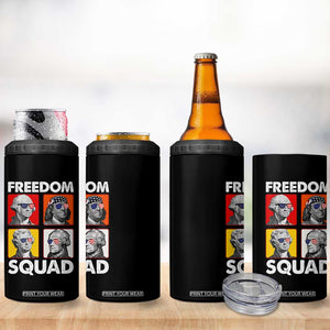 Freedom Squad Founding Fathers 4 in 1 Can Cooler Tumbler American Revolution 4th of July