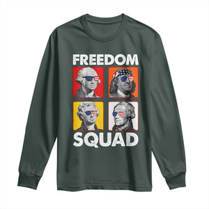 Freedom Squad Founding Fathers Long Sleeve Shirt American Revolution 4th of July