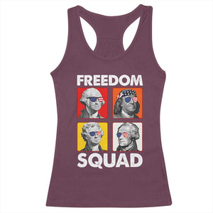 Freedom Squad Founding Fathers Racerback Tank Top American Revolution 4th of July