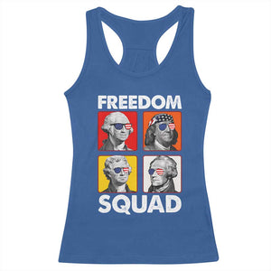 Freedom Squad Founding Fathers Racerback Tank Top American Revolution 4th of July