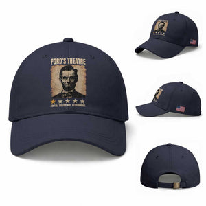 Abraham Lincoln Ford's Theatre Baseball Cap Awful Would Not Recommend Funny US History