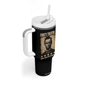 Abraham Lincoln Ford's Theatre Tumbler With Handle Awful Would Not Recommend Funny US History