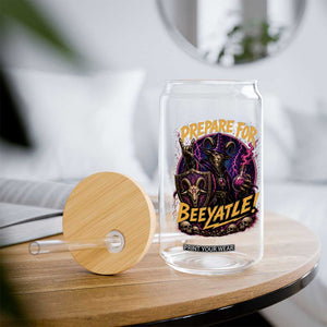 Prepare For Beeyatle Glass Can Funny Goat Wizard LitRPG Lover
