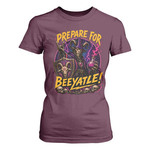 Prepare For Beeyatle T Shirt For Women Funny Goat Wizard LitRPG Lover
