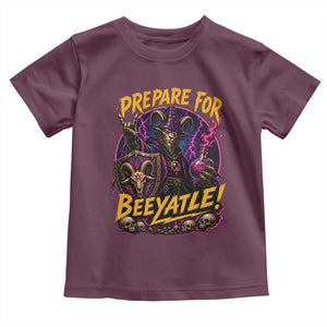 Prepare For Beeyatle Toddler T Shirt Funny Goat Wizard LitRPG Lover