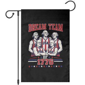Dream Team of 1776 Funny Basketball 4th of July Founding Fathers Garden Flag
