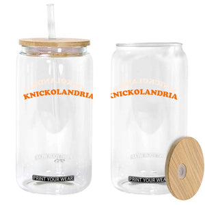 Knickolandria Funny Sports Saying for Fan Glass Can