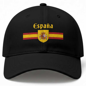 Espana Escudo Retro Spain Coat of Arms and Flag Español Baseball Cap TS11 Print Your Wear