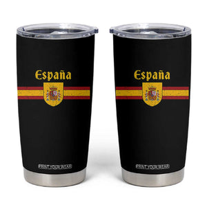 Espana Escudo Retro Spain Coat of Arms and Flag Español Tumbler Cup TS11 Black Print Your Wear