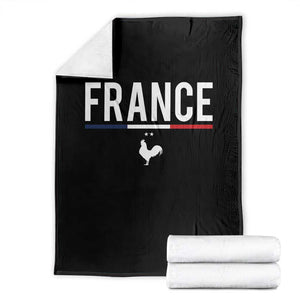 France Gallic Rooster Sports Throwback Design Vintage French Flag Throw Blanket TS11 Black Print Your Wear