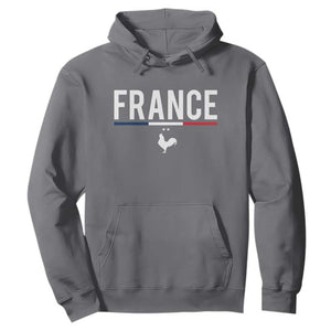 France Gallic Rooster Sports Throwback Design Vintage French Flag Hoodie
