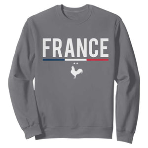 France Gallic Rooster Sports Throwback Design Vintage French Flag Sweatshirt