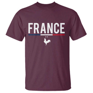 France Gallic Rooster Sports Throwback Design Vintage French Flag T Shirt