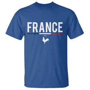 France Gallic Rooster Sports Throwback Design Vintage French Flag T Shirt