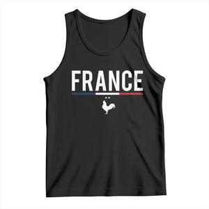 France Gallic Rooster Sports Throwback Design Vintage French Flag Tank Top