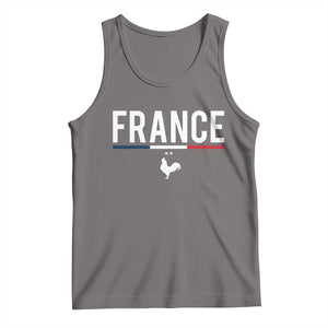 France Gallic Rooster Sports Throwback Design Vintage French Flag Tank Top