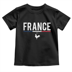 France Gallic Rooster Sports Throwback Design Vintage French Flag Toddler T Shirt