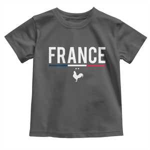 France Gallic Rooster Sports Throwback Design Vintage French Flag Toddler T Shirt