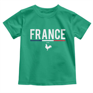 France Gallic Rooster Sports Throwback Design Vintage French Flag Toddler T Shirt