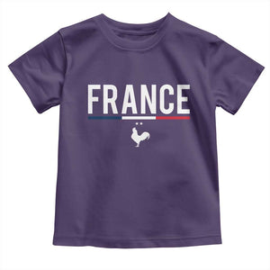 France Gallic Rooster Sports Throwback Design Vintage French Flag Toddler T Shirt