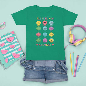 All Feelings Are Okay T Shirt For Kid School Teacher Psychologist Counselor Planets Back To School TS11 Irish Green Print Your Wear