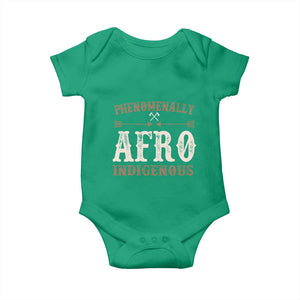 Proud Native American Phenomenally Afro Indigenous Baby Onesie TS11 Irish Green Print Your Wear