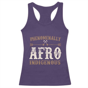 Proud Native American Phenomenally Afro Indigenous Racerback Tank Top TS11 Purple Print Your Wear