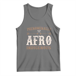 Proud Native American Phenomenally Afro Indigenous Tank Top TS11 Black Heather Print Your Wear