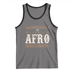 Proud Native American Phenomenally Afro Indigenous Tank Top TS11 Deep Heather Black Print Your Wear