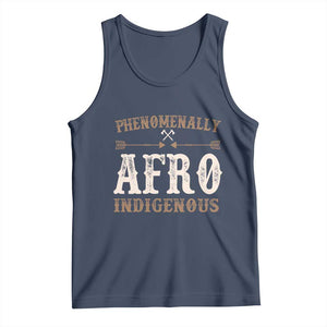 Proud Native American Phenomenally Afro Indigenous Tank Top TS11 Navy Print Your Wear