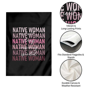 Native Woman Resilient Strong Inspiring Spirited Garden Flag American Indian Pride TS11 Print Your Wear