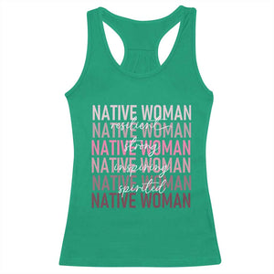 Native Woman Resilient Strong Inspiring Spirited Racerback Tank Top American Indian Pride TS11 Irish Green Print Your Wear