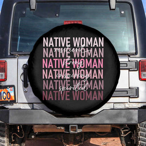 Native Woman Resilient Strong Inspiring Spirited Spare Tire Cover American Indian Pride TS11 No hole Black Print Your Wear