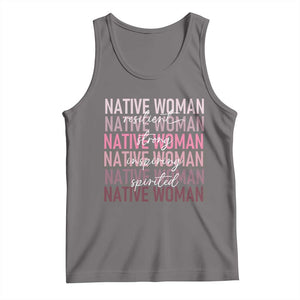 Native Woman Resilient Strong Inspiring Spirited Tank Top American Indian Pride TS11 Deep Heather Print Your Wear