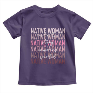 Native Woman Resilient Strong Inspiring Spirited Toddler T Shirt American Indian Pride TS11 Purple Print Your Wear