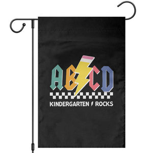 ABCD Kindergarten Rock And Roll Garden Flag Teachers Back To School TS11 Black Print Your Wear