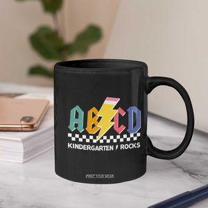ABCD Kindergarten Rock And Roll Coffee Mug Teachers Back To School TS11 Print Your Wear