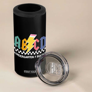 ABCD Kindergarten Rock And Roll 4 in 1 Can Cooler Tumbler Teachers Back To School TS11 Print Your Wear