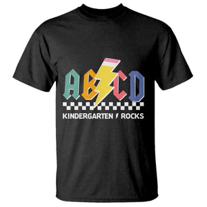 ABCD Kindergarten Rock And Roll T Shirt Teachers Back To School TS11 Black Print Your Wear