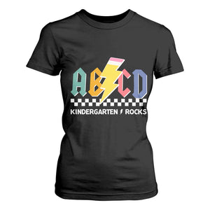 ABCD Kindergarten Rock And Roll T Shirt For Women Teachers Back To School TS11 Black Print Your Wear