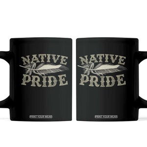 Native Pride Coffee Mug Native Indian American Day Indigenous Native American TS11 Black Print Your Wear