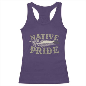Native Pride Racerback Tank Top Native Indian American Day Indigenous Native American TS11 Purple Print Your Wear