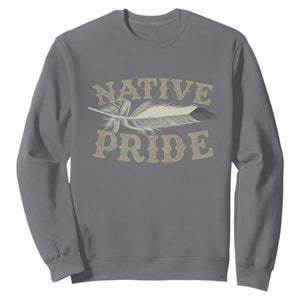 Native Pride Sweatshirt Native Indian American Day Indigenous Native American TS11 Charcoal Print Your Wear