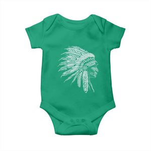 Native American Tribes Baby Onesie Vintage Indian American Chief TS11 Irish Green Print Your Wear