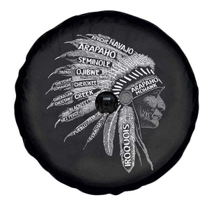 Native American Tribes Spare Tire Cover Vintage Indian American Chief TS11 Print Your Wear